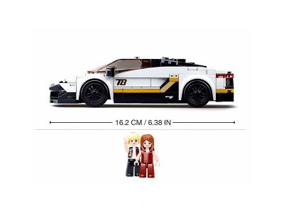 Sluban ModelBricks Italian Super Car White 276τεμ M38- B0957