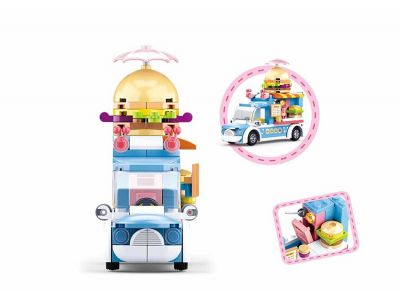 Sluban Girl's Hamburger Car 154τεμ M38- B0993B