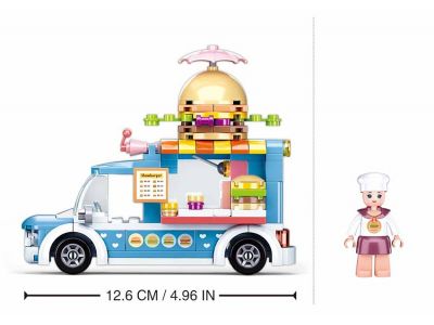 Sluban Girl's Hamburger Car 154τεμ M38- B0993B