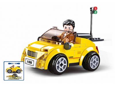 Sluban Τουβλάκια 85 τμχ Pull Back Yellow Cabrio M38-B0900