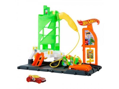 Mattel Hot Wheels City Super Recharge Fuel Station HTN79