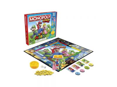 Hasbro Monopoly Junior Super Mario Edition Επιτραπέζιο Παιχνίδι Οικονομική Προσομοίωση F4817