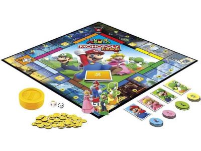 Hasbro Monopoly Junior Super Mario Edition Επιτραπέζιο Παιχνίδι Οικονομική Προσομοίωση F4817