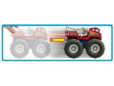 Mattel Hot Wheels Monster Trucks Twisted Tredz 5 Alarm Vehicle GVK37 / GVK41