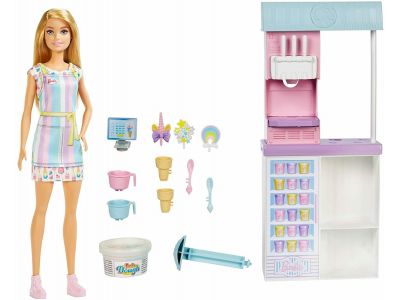 Mattel Barbie Ice Cream Shop Εργαστήριο Παγωτού HCN46