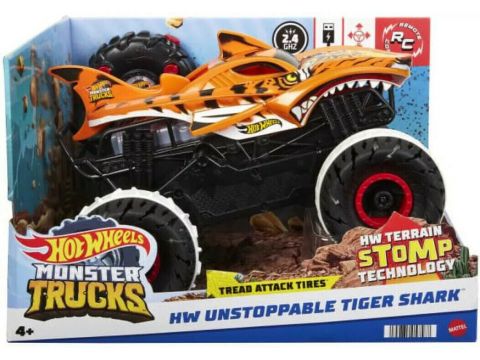 Mattel Hot Wheels Monster Trucks Unstoppable Tiger Shark HGV87