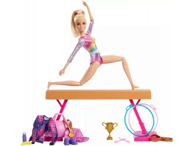 Mattel Barbie Gymnastics Αθλήτρια Ενόργανης Γυμναστικής HRG52