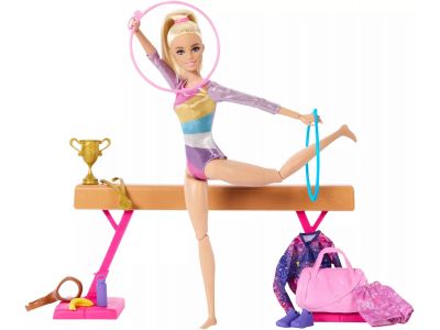 Mattel Barbie Gymnastics Αθλήτρια Ενόργανης Γυμναστικής HRG52