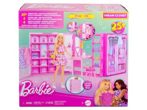 Mattel Barbie Δωμάτιο Μόδας Με Αξεσουάρ Για Κούκλα Ντουλάπα Κούκλας HXD59