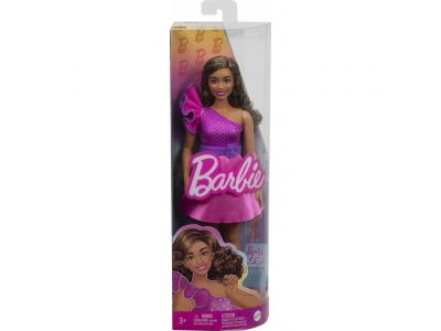 Mattel Barbie Fashionistas Fashionistas Κούκλα 225, Brown Hair, Pink Sparkly Dress, 65Th Anniversary FBR37 / HRH22